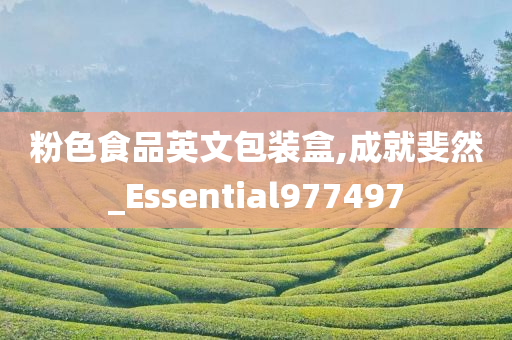 粉色食品英文包装盒,成就斐然_Essential977497