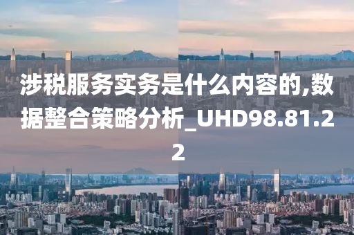 涉税服务实务是什么内容的,数据整合策略分析_UHD98.81.22