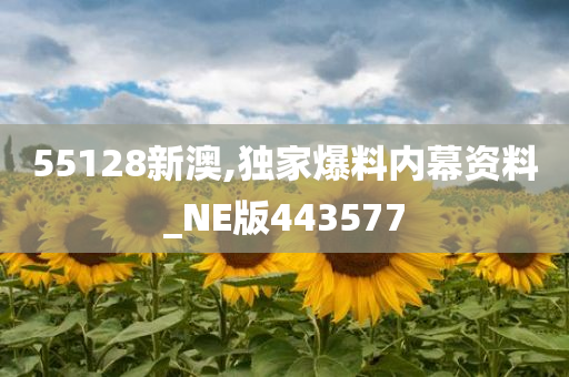 55128新澳,独家爆料内幕资料_NE版443577