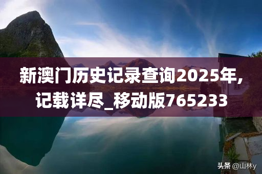 新澳门历史记录查询2025年,记载详尽_移动版765233