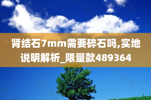 肾结石7mm需要碎石吗,实地说明解析_限量款489364