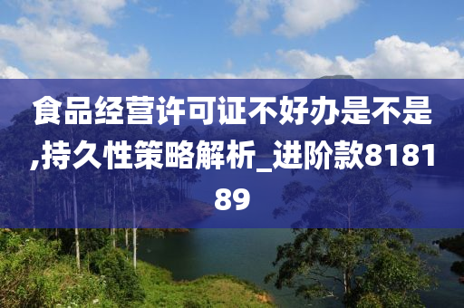 食品经营许可证不好办是不是,持久性策略解析_进阶款818189