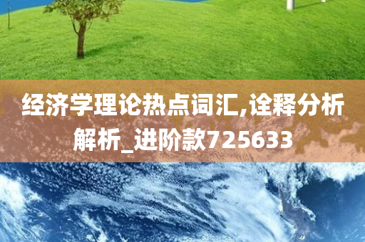 经济学理论热点词汇,诠释分析解析_进阶款725633