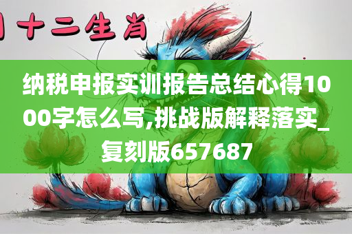 纳税申报实训报告总结心得1000字怎么写,挑战版解释落实_复刻版657687