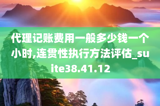 代理记账费用一般多少钱一个小时,连贯性执行方法评估_suite38.41.12