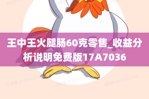 王中王火腿肠60克零售_收益分析说明免费版17A7036