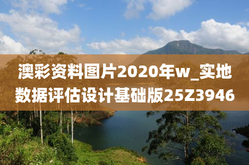 澳彩资料图片2020年w_实地数据评估设计基础版25Z3946