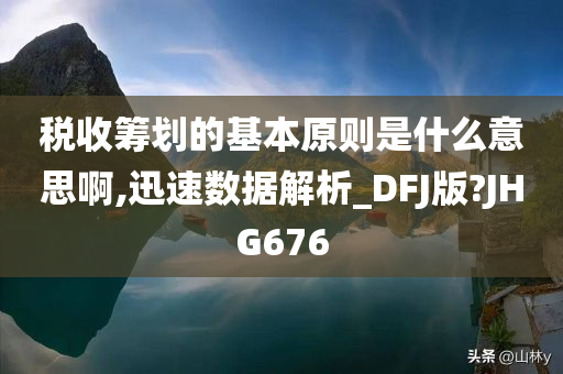 税收筹划的基本原则是什么意思啊,迅速数据解析_DFJ版?JHG676