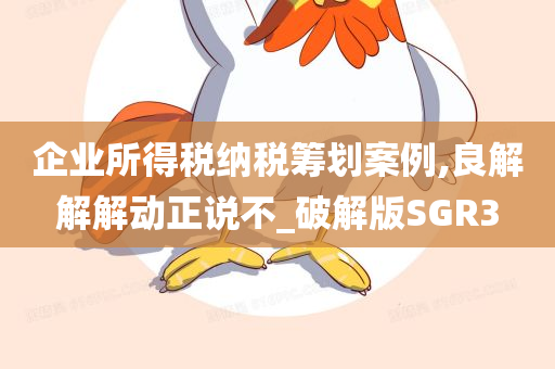 企业所得税纳税筹划案例,良解解解动正说不_破解版SGR3